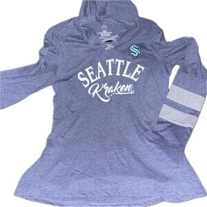 NHL Seattle Kraken Long Sleeve Tee - Blue and White